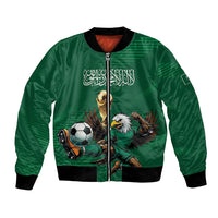 Custom Saudi Arabia 2026 World Football Bomber Jacket Arabian Green Falcons