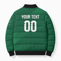 Custom Saudi Arabia 2026 World Football Bomber Puffer Jacket Arabian Green Falcons