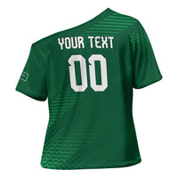 Custom Saudi Arabia 2026 World Football Cross Shoulder Shirt Arabian Green Falcons