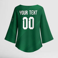 Custom Saudi Arabia 2026 World Football Kimono Sleeve Blouse Arabian Green Falcons