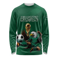 Custom Saudi Arabia 2026 World Football Long Sleeve Shirt Arabian Green Falcons
