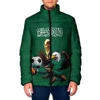 Custom Saudi Arabia 2026 World Football Padded Jacket Arabian Green Falcons