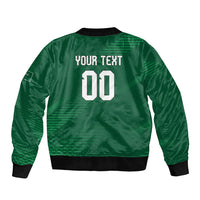 Custom Saudi Arabia 2026 World Football Sleeve Zip Bomber Jacket Arabian Green Falcons
