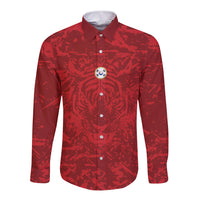 Custom South Korea 2026 World Football Long Sleeve Button Shirt Taegeuk Warriors
