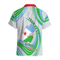 Custom 27 June Djibouti Independence Day Hawaiian Shirt Jabuuti Emblem Mix Islamic Pattern - Wonder Print Shop