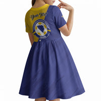 Personalised Bosnia and Herzegovina 2026 Kid Short Sleeve Dress Already in America