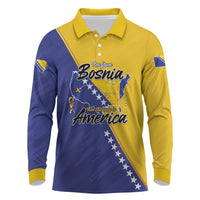 Personalised Bosnia and Herzegovina 2026 Long Sleeve Polo Shirt Already in America