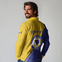 Personalised Bosnia and Herzegovina 2026 Long Sleeve Polo Shirt Already in America