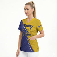 Personalised Bosnia and Herzegovina 2026 Scrub Top Already in America