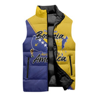 Personalised Bosnia and Herzegovina 2026 Sleeveless Puffer Jacket Already in America