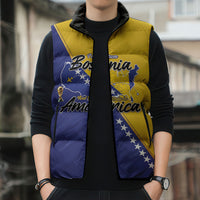 Personalised Bosnia and Herzegovina 2026 Sleeveless Puffer Jacket Already in America