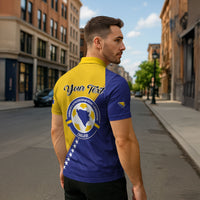 Personalised Bosnia and Herzegovina 2026 Zipper Polo Shirt Already in America
