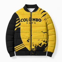 Custom Colombo Cricket Kaps Bomber Puffer Jacket Go Champions