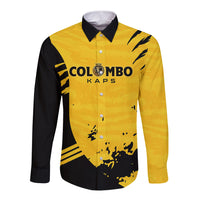 Custom Colombo Cricket Kaps Long Sleeve Button Shirt Go Champions