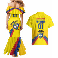 Colombia 2024 Football Champions Couples Matching Mermaid Dress and Hawaiian Shirt Todos Somos Colombia - Wonder Print Shop