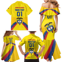 Colombia 2024 Football Champions Family Matching Mermaid Dress and Hawaiian Shirt Todos Somos Colombia - Wonder Print Shop