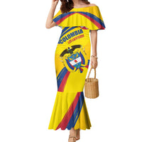 Colombia 2024 Football Champions Family Matching Mermaid Dress and Hawaiian Shirt Todos Somos Colombia - Wonder Print Shop