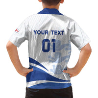 England 2024 Football Family Matching Puletasi and Hawaiian Shirt Three Lions Go Champions - Wonder Print Shop