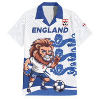England 2024 Football Family Matching Puletasi and Hawaiian Shirt Three Lions Go Champions - Wonder Print Shop