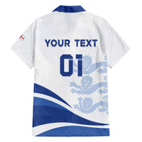 England 2024 Football Family Matching Puletasi and Hawaiian Shirt Three Lions Go Champions - Wonder Print Shop