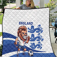 England 2024 Football Quilt Three Lions Go Champions - Wonder Print Shop