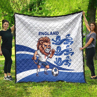 England 2024 Football Quilt Three Lions Go Champions - Wonder Print Shop