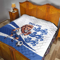 England 2024 Football Quilt Three Lions Go Champions - Wonder Print Shop