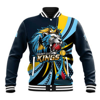 Custom Saint Lucia Cricket Baseball Jacket Go Champion St Lucia Lion Kings - Wonder Print Shop