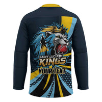 Custom Saint Lucia Cricket Hockey Jersey Go Champion St Lucia Lion Kings - Wonder Print Shop