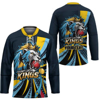 Custom Saint Lucia Cricket Hockey Jersey Go Champion St Lucia Lion Kings - Wonder Print Shop