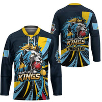 Custom Saint Lucia Cricket Hockey Jersey Go Champion St Lucia Lion Kings - Wonder Print Shop