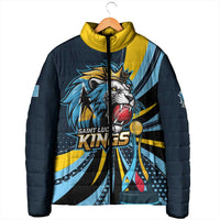 Custom Saint Lucia Cricket Padded Jacket Go Champion St Lucia Lion Kings - Wonder Print Shop