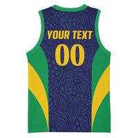 Custom Brazil Football Basketball Jersey Canary Squad Go Champions - Wonder Print Shop