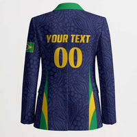 Custom Brazil Football Blazer Canary Squad Go Champions - Wonder Print Shop