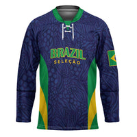 Custom Brazil Football Hockey Jersey Canary Squad Go Champions - Wonder Print Shop
