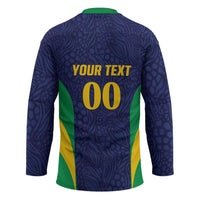 Custom Brazil Football Hockey Jersey Canary Squad Go Champions - Wonder Print Shop