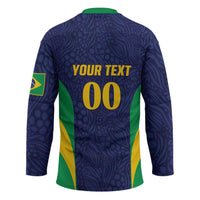 Custom Brazil Football Hockey Jersey Canary Squad Go Champions - Wonder Print Shop