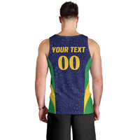 Custom Brazil Football Men Tank Top Canary Squad Go Champions - Wonder Print Shop