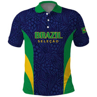 Custom Brazil Football Polo Shirt Canary Squad Go Champions - Wonder Print Shop