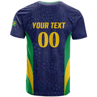 Custom Brazil Football T Shirt Canary Squad Go Champions - Wonder Print Shop