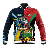 Custom Cricket Match 2025 Baseball Jacket Amazon Warriors Guyana Vs Kings St Lucia - Wonder Print Shop
