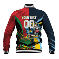 Custom Cricket Match 2025 Baseball Jacket Amazon Warriors Guyana Vs Kings St Lucia - Wonder Print Shop