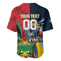 Custom Cricket Match 2025 Baseball Jersey Amazon Warriors Guyana Vs Kings St Lucia - Wonder Print Shop