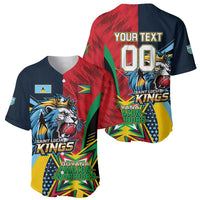 Custom Cricket Match 2025 Baseball Jersey Amazon Warriors Guyana Vs Kings St Lucia - Wonder Print Shop