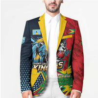 Custom Cricket Match 2025 Blazer Amazon Warriors Guyana Vs Kings St Lucia - Wonder Print Shop