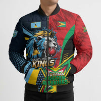Custom Cricket Match 2025 Bomber Puffer Jacket Amazon Warriors Guyana Vs Kings St Lucia - Wonder Print Shop