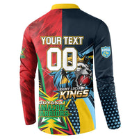 Custom Cricket Match 2025 Button Sweatshirt Amazon Warriors Guyana Vs Kings St Lucia - Wonder Print Shop