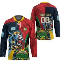 Custom Cricket Match 2025 Hockey Jersey Amazon Warriors Guyana Vs Kings St Lucia - Wonder Print Shop