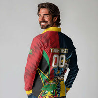 Custom Cricket Match 2025 Long Sleeve Polo Shirt Amazon Warriors Guyana Vs Kings St Lucia - Wonder Print Shop