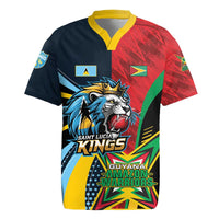 Custom Cricket Match 2025 Rugby Jersey Amazon Warriors Guyana Vs Kings St Lucia - Wonder Print Shop